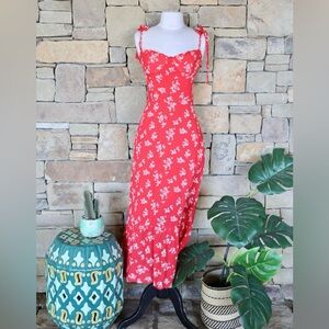 RARE Reformation Nikita Red Dress